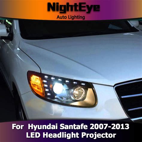 NightEye Hyundai Santa Fe Headlights 2007-2013 New Santa LED Headlight