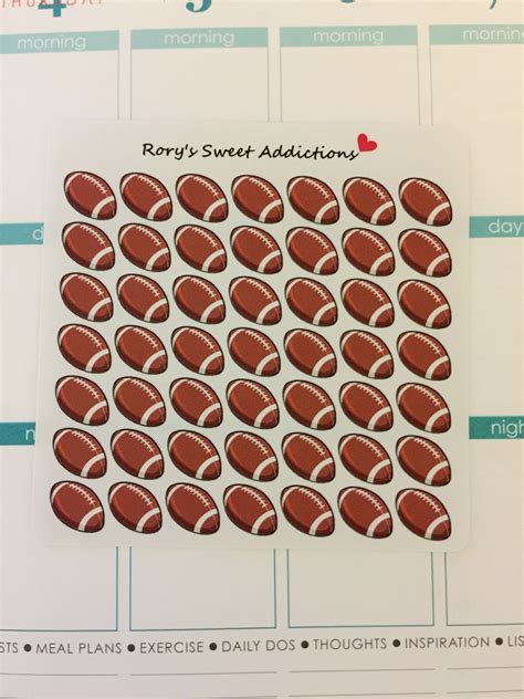 Football Stickers by RorysSweetAddictions on Etsy