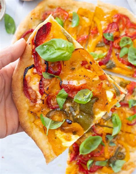 Pizza with Peppers (no-knead recipe) - The clever meal