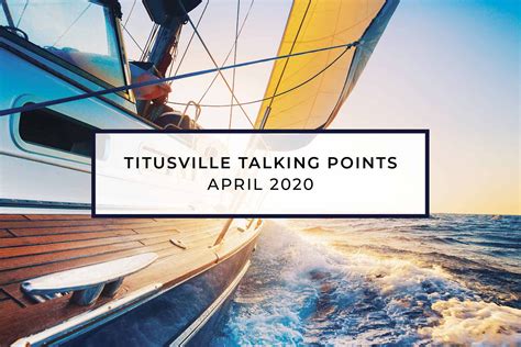 Titusville Talking Points - April 2020 | Titusville Marina