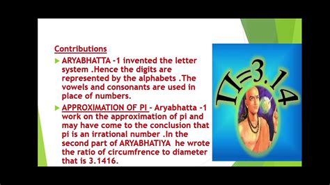 Contribution of Aryabhatta in the field of MATHEMATICS ( Pedagogy of Mathematics) b.ed 1st year ...