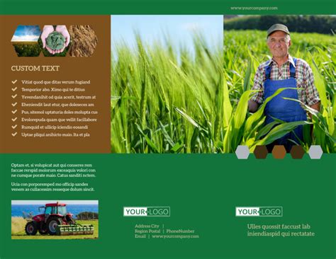 Agriculture Consultants Brochure Template | MyCreativeShop