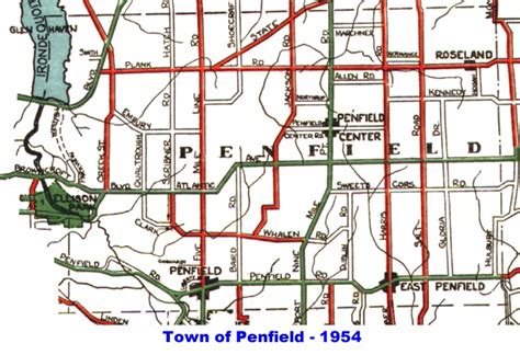 1954 Map of Penfield