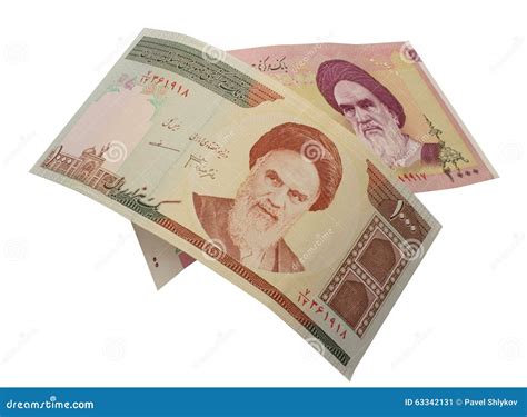 Set of Iranian Rials Banknotes. Stock Image - Image of number, exchange ...