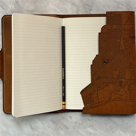 El Paso Vintage Map Leather Journal — Paradigm Texas