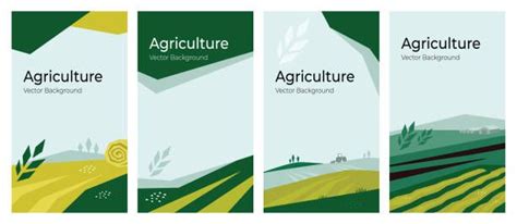 Cover design with agriculture or farming concept. Vector ...