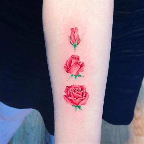 Blooming rose tattoo | Rose bud tattoo, Rose tattoo design, Rose tattoos