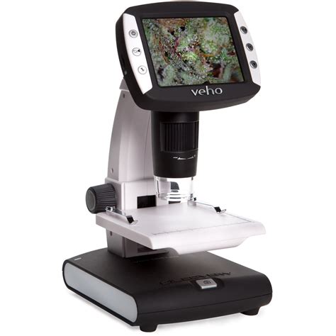 Veho Vms-005-lcd - Portable Microscope With Lcd Live View Screen - 1200x - 5 Megapixel - Led ...