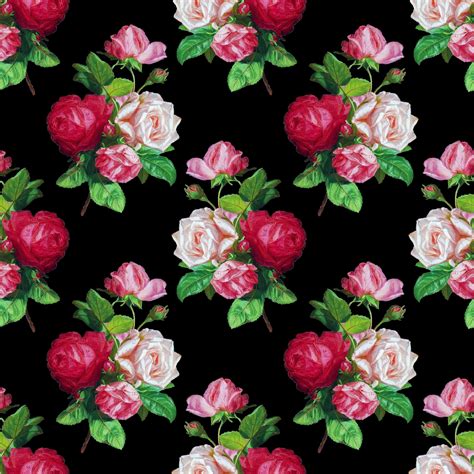 Roses Vintage Wallpaper Background Free Stock Photo - Public Domain Pictures
