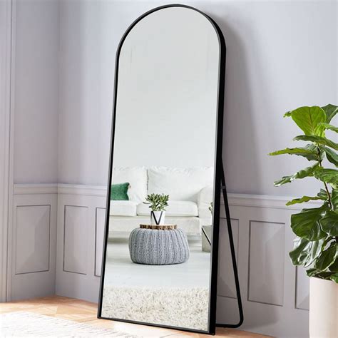 NeuType Full Length Mirror Floor Arched Black 71"x28" - Walmart.com