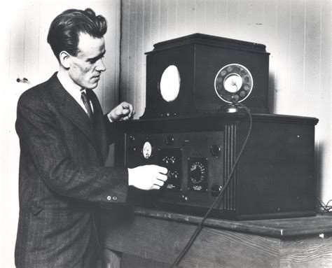 Philo T. Farnsworth; the father of the all electronic television. A ...