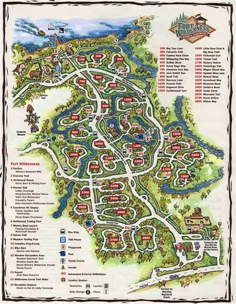 Disney's Fort Wilderness Resort & Campground Map | Fort wilderness disney, Disney fort ...