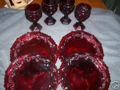 Avon Cape Cod Ruby Red GlassWare | #20803615