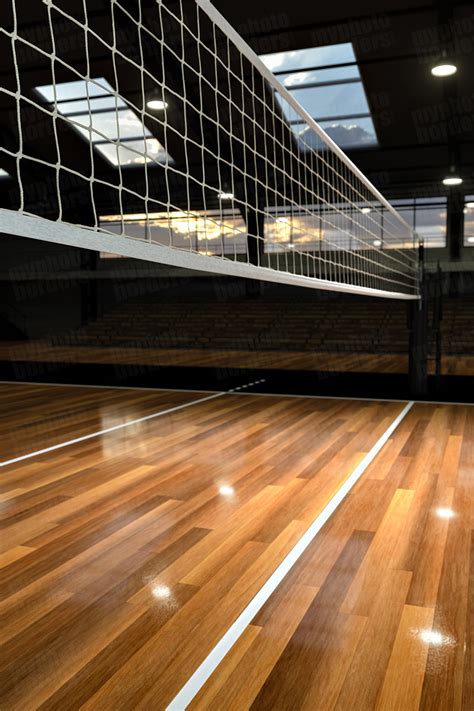 Digital Sports Background - Volleyball Court