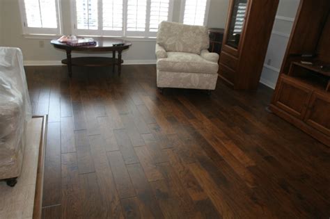 Handscraped Hickory Hardwood flooring | Hardwood floor colors, Hickory ...