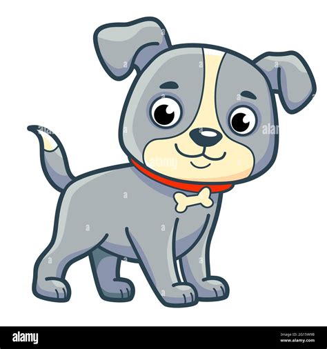 Cute dog cartoon. Dog clipart illustration Stock Photo - Alamy