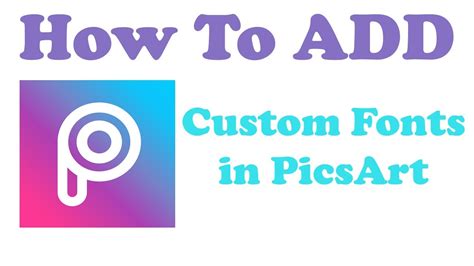 How to Add Font in PicsArt 2020 | How to add custom fonts in PicsArt ...