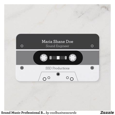 Sound Music Professional Business Card | Zazzle