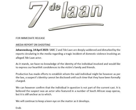 ‘7de Laan’ reveals actor arrested isn’t a current cast member