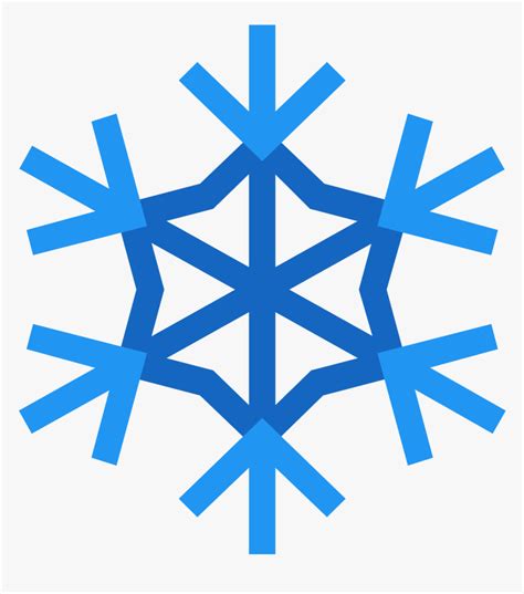 Transparent Snowflake Emoji Png - Snowflake Snow Vector, Png Download - kindpng