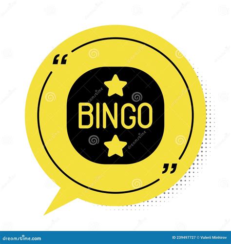 Black Bingo Icon Isolated on White Background. Lottery Tickets for ...