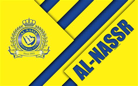 Download wallpapers Al-Nassr FC, 4k, yellow blue abstraction, logo ...