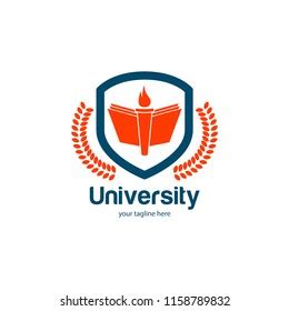 University High School Logo Concept Stock Vector (Royalty Free ...