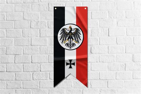 German Empire Pennant Flag Banner High Quality Materials Size: 50x120 Cm - Etsy