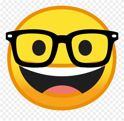 The Data Zone - Nerd Face Emoji Clipart | Emoji clipart, Clip art, Emoji