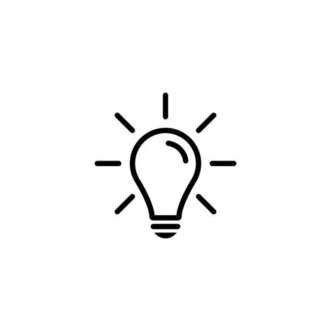 Light Bulb, Idea Icon Sign Symbol for Web or Mobile App 5559173 Vector ...