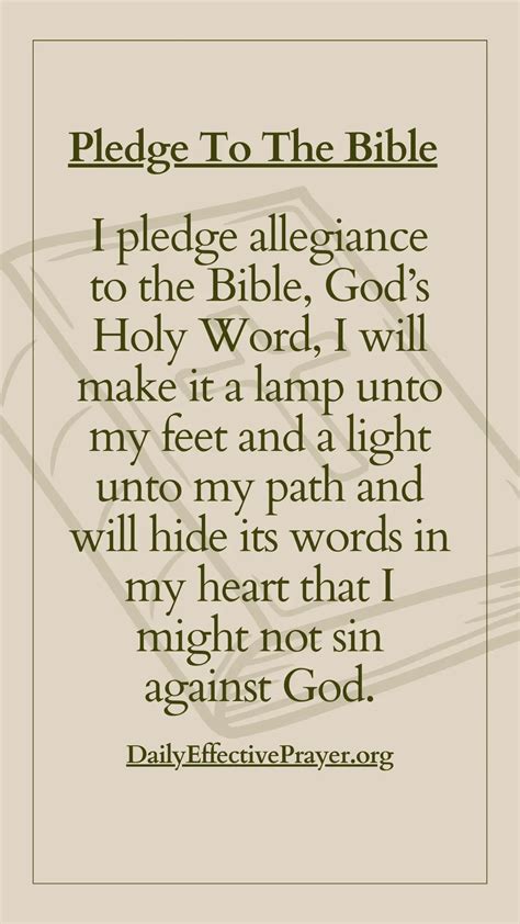 Pledge To The Bible (Full Lyrics, Words, The Meaning & Benefits)