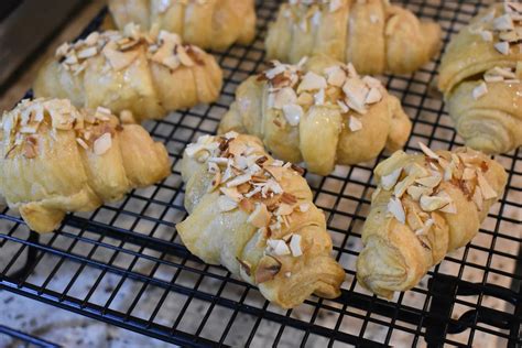 French Almond Croissants with Almond Paste - Key Lime Coconut