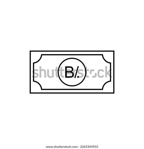 Panama Currency Symbol Panamanian Balboa Icon Stock Vector (Royalty ...