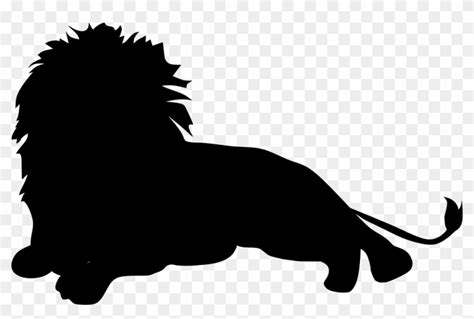 Download Png - Sleeping Lion Silhouette Png, Transparent Png - 1024x642 ...