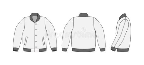 Blank Varsity Jacket Template