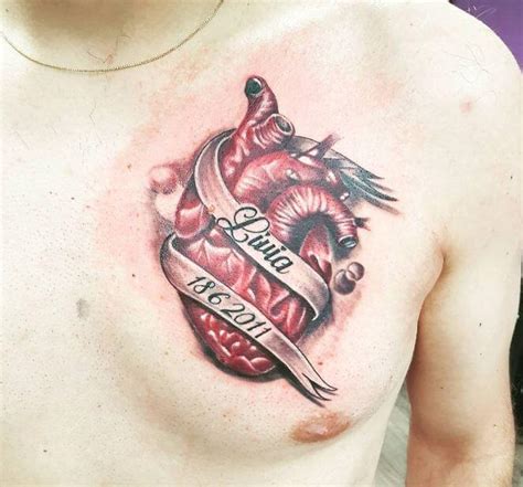 50+ Sacred Heart Tattoos For Guys (2019) Broken,Bleeding & Crying ...