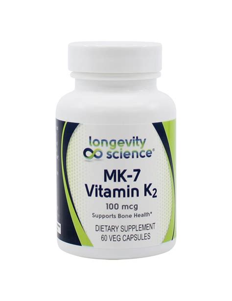 Longevity Science MK-7 Vitamin K2 - Nutrivene