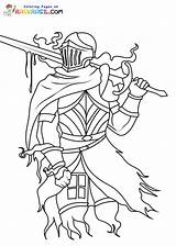 Knight Coloring Pages sketch template