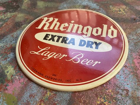 Vintage Rheingold Beer Sign Celluloid Button Sign Round Beer - Etsy