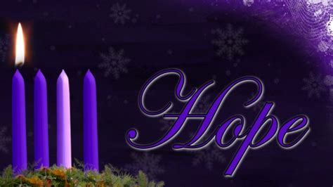 Advent Hope Candle Still Image - HD and SD | Vertical Hold Media | SermonSpice