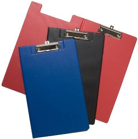 A4 Black Foldover Clip Board Clipboard & Pen Holder Strong PVC Writing: Amazon.co.uk: Office ...