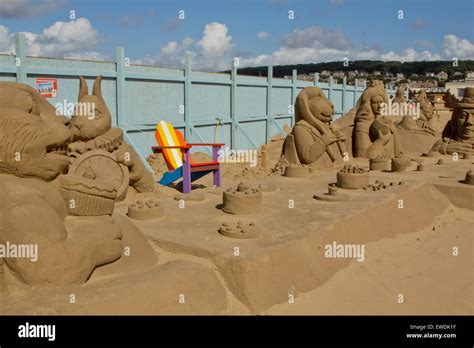 Sand Sculptures at Weston-super-mare Stock Photo - Alamy