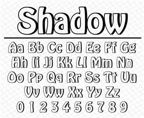 Shadow Font Block Shadow Font Shadow Script Font Shadow Font Style Shadow Font Alphabet Shadow ...