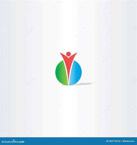 Circle Man Logo Design Vector Stock Vector - Illustration of branding ...