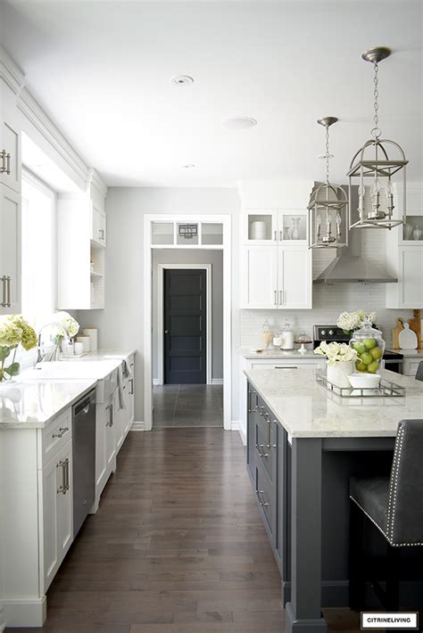 White and Grey Kitchen: A Hardware Update - CITRINELIVING