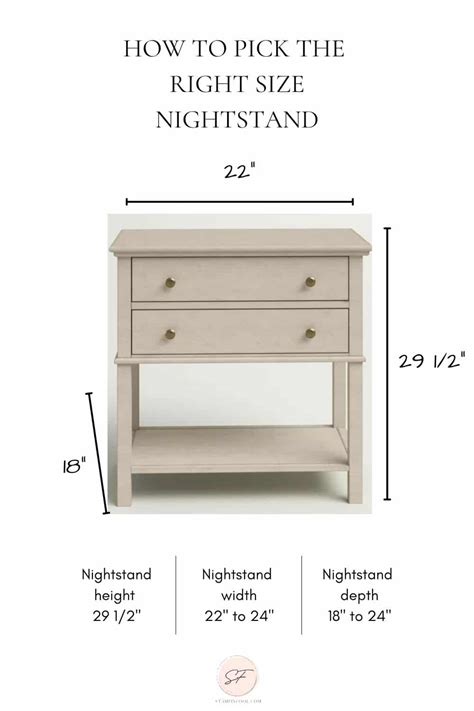 How to Choose the Right Nightstand Size