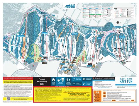 Blue Mountain Ski Resort Piste Maps