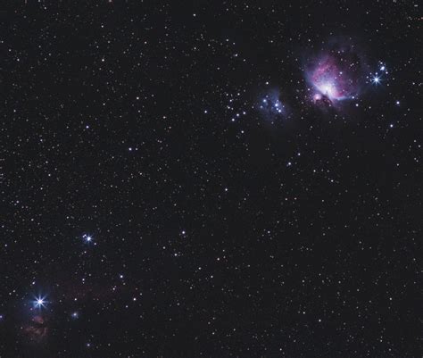 Orion, Flame and Horsehead Nebula (no tracking) : r/astrophotography