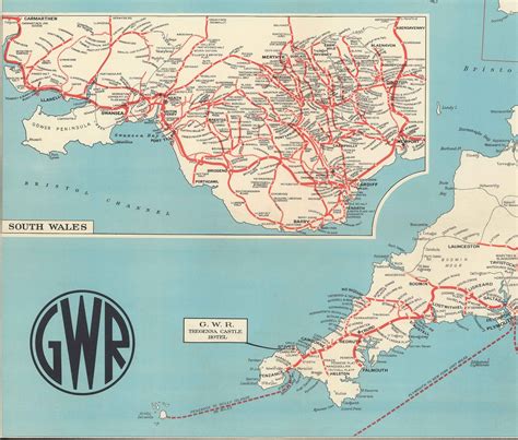 Old Map of Great Western Railway 1950 Pre-beeching Cuts GWR - Etsy UK