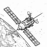 Satellite Coloring Page Discover The Fun – I Have Crayon sketch template
